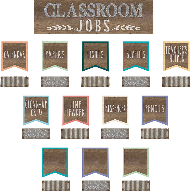Confetti Classroom Jobs Mini Bulletin Board Set Teacher Created Resources TCR880 