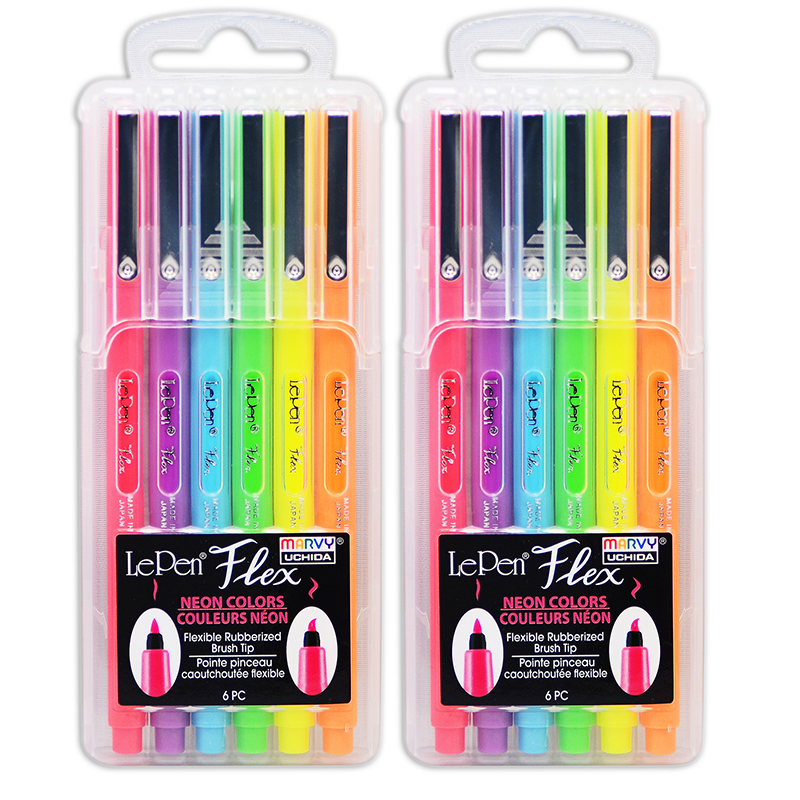 LePen Micro-Fine Point Pen, Neon, 10 Colors - UCH430010F