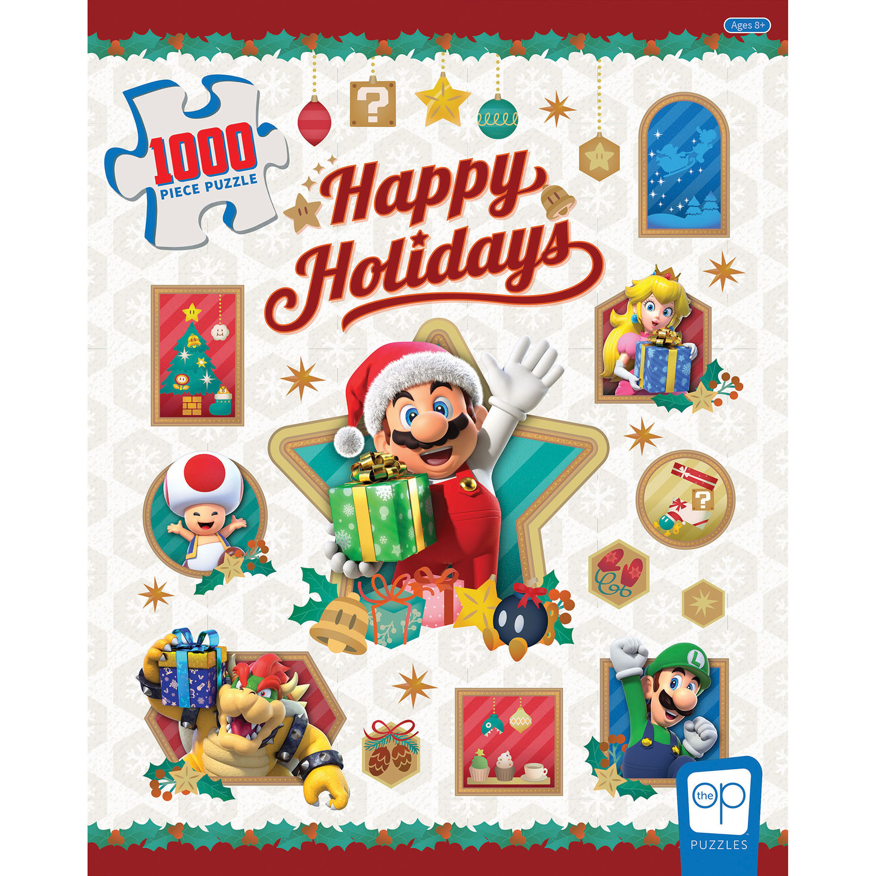 The Teachers' Lounge®  Super Mario™ Happy Holidays 1000-Piece Puzzle